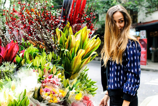 Interflora Melbourne flower delivery with beautiful pink and purple bouquet