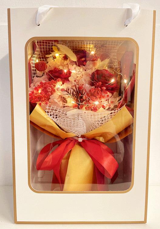 Flower Delivery Melbourne - Same Day Delivery Online Melbourne Florist - Fairy Light Crimson Bouquet t - Flowers Express CO