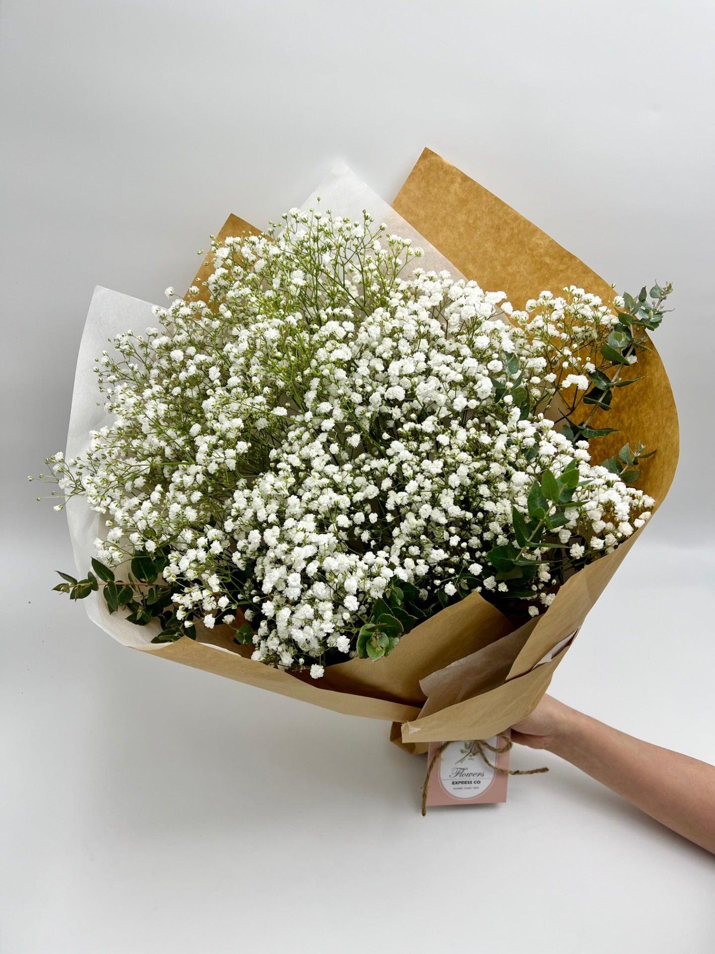 Flower Delivery Melbourne - Same Day Delivery Online Melbourne Florist - Baby_sbreathbouquet-Larget - Flowers Express CO
