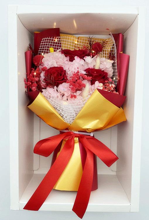 Flower Delivery Melbourne - Same Day Delivery Online Melbourne Florist - Fairy Light Crimson Bouquet t - Flowers Express CO