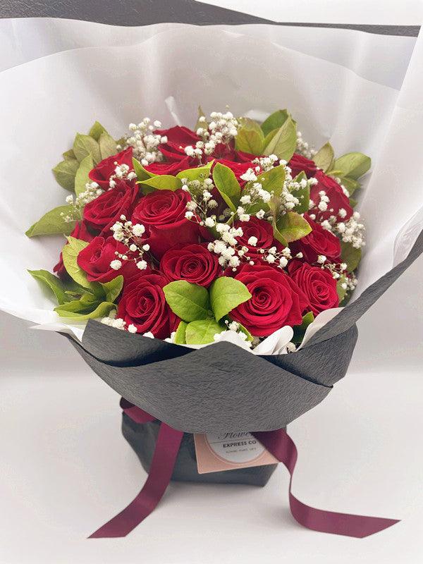 Flower Delivery Melbourne -Same Day Delivery Online Melbourne Florist -Red Rose Bouquet- Flowers Express CO