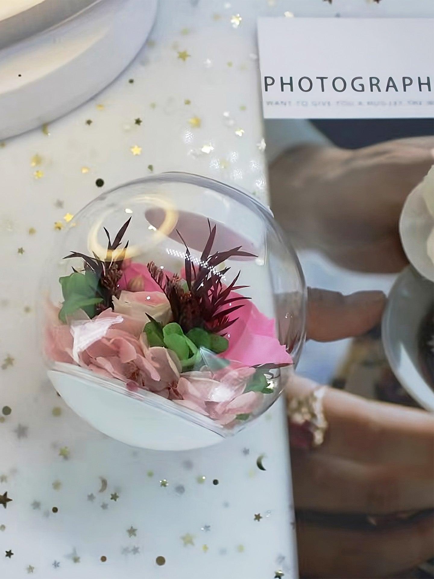 Close looking at the preseved arrangement itself.