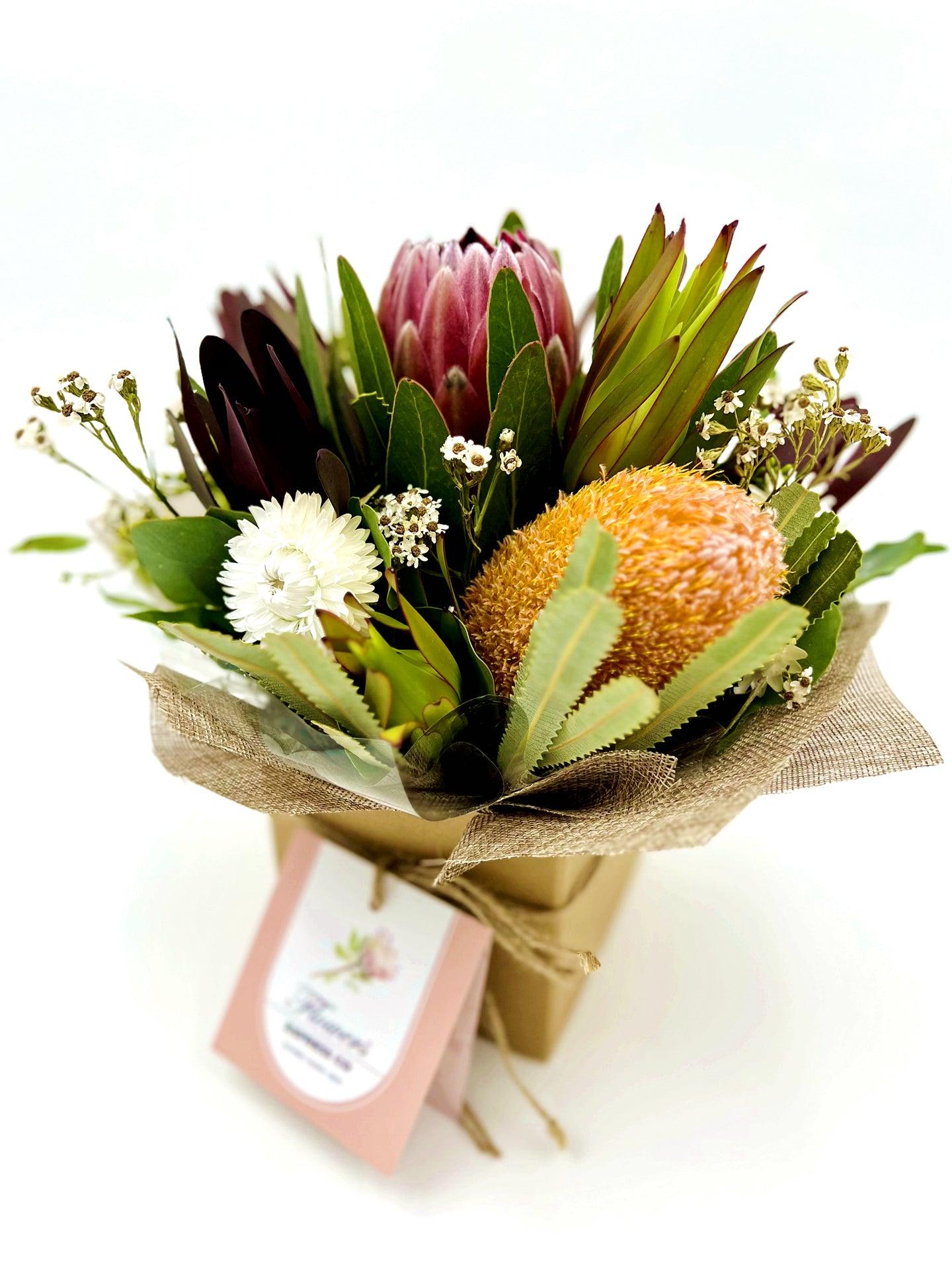 Flower Delivery Melbourne -Same Day Delivery Online Melbourne Florist -Native Mix Box Small- Flowers Express CO