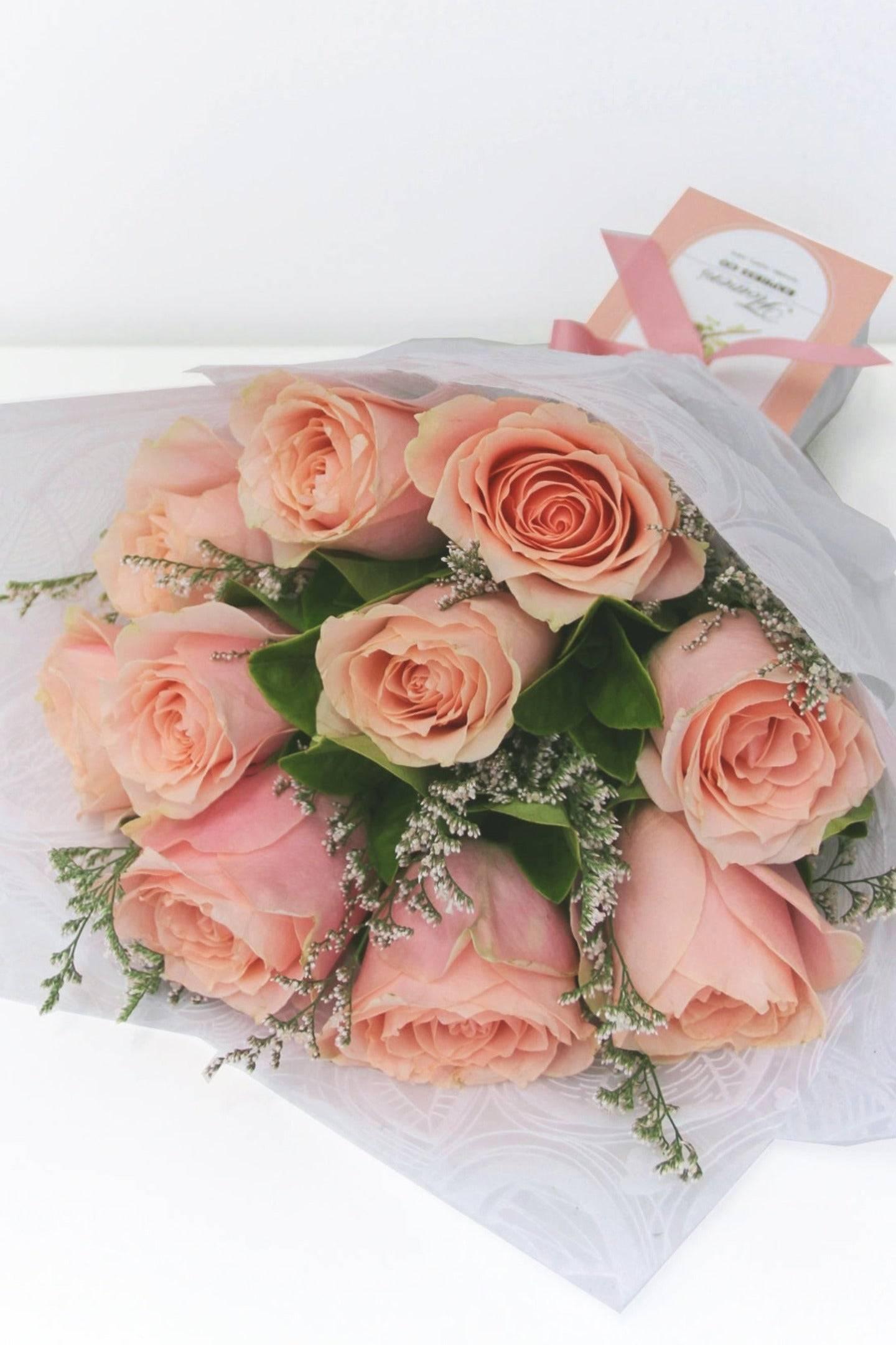 Flower Delivery Melbourne -Same Day Delivery Online Melbourne Florist -Pink Rose Bouquet- Flowers Express CO