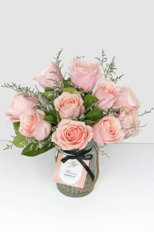 Pink Rose Jar