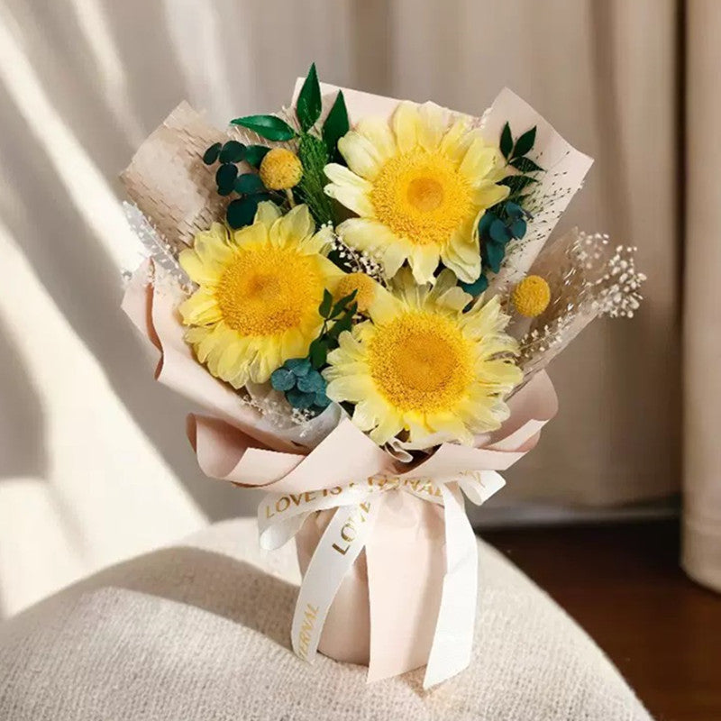 Fairy Light Sunflower Bouquet