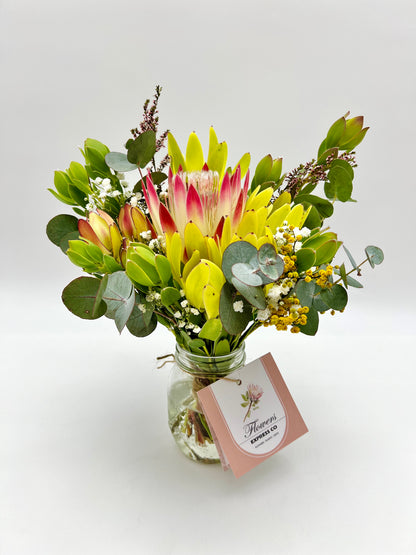 Flower Delivery Melbourne -Same Day Delivery Online Melbourne Florist  -Native Mix Jar Small- Flowers Express CO