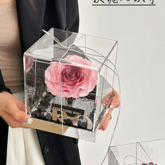 Giant Eternal  Rose - Acrylic Box Gift