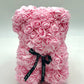 Flower Delivery Melbourne -Same Day Delivery Online Melbourne Florist  -Rose Bear (25cm)-Pink - Flowers Express CO