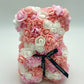 Flower Delivery Melbourne -Same Day Delivery Online Melbourne Florist  -Rose Bear (25cm)-Pink mix - Flowers Express CO