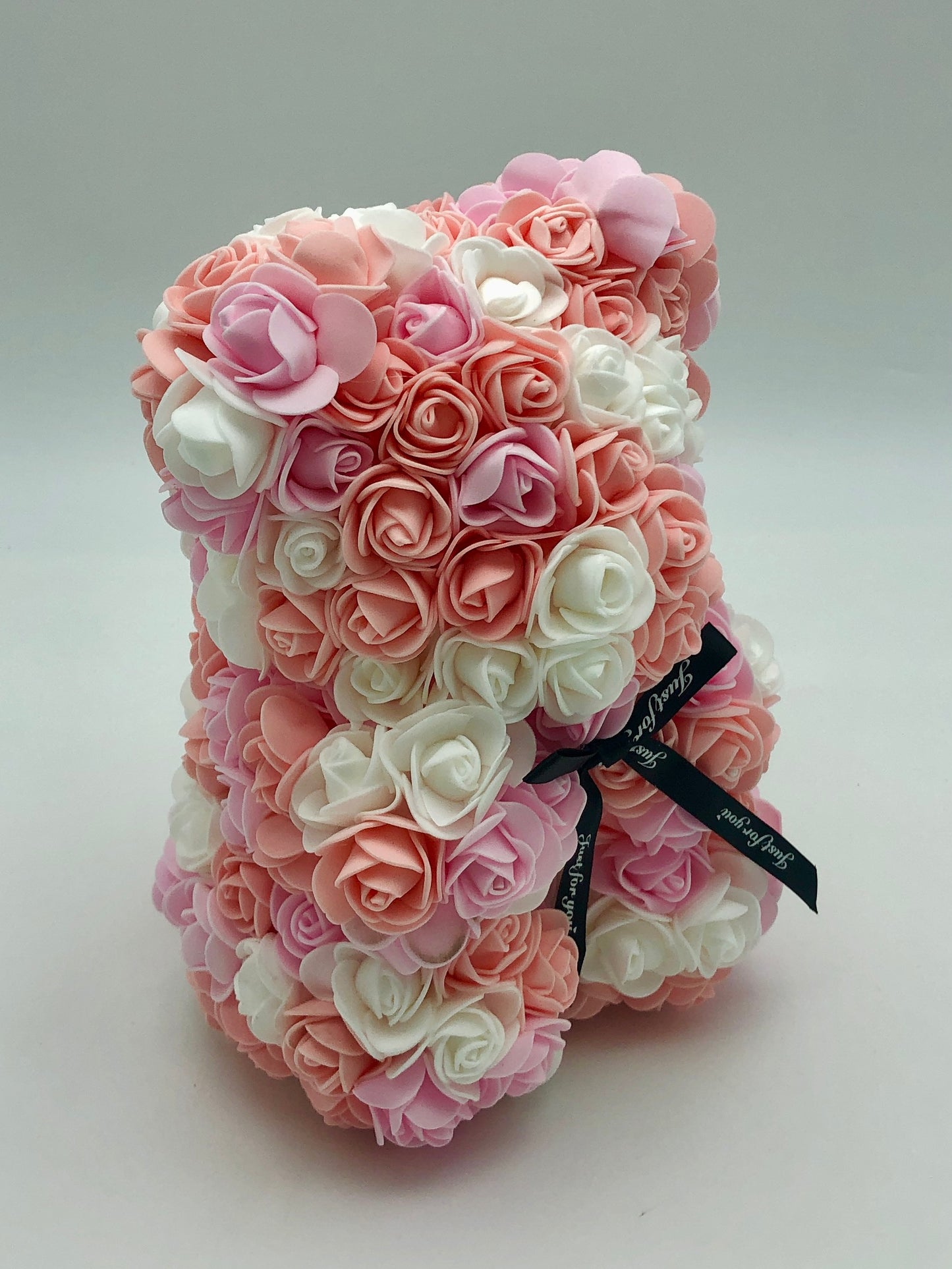 Flower Delivery Melbourne -Same Day Delivery Online Melbourne Florist  -Rose Bear (25cm)-Pink mix - Flowers Express CO