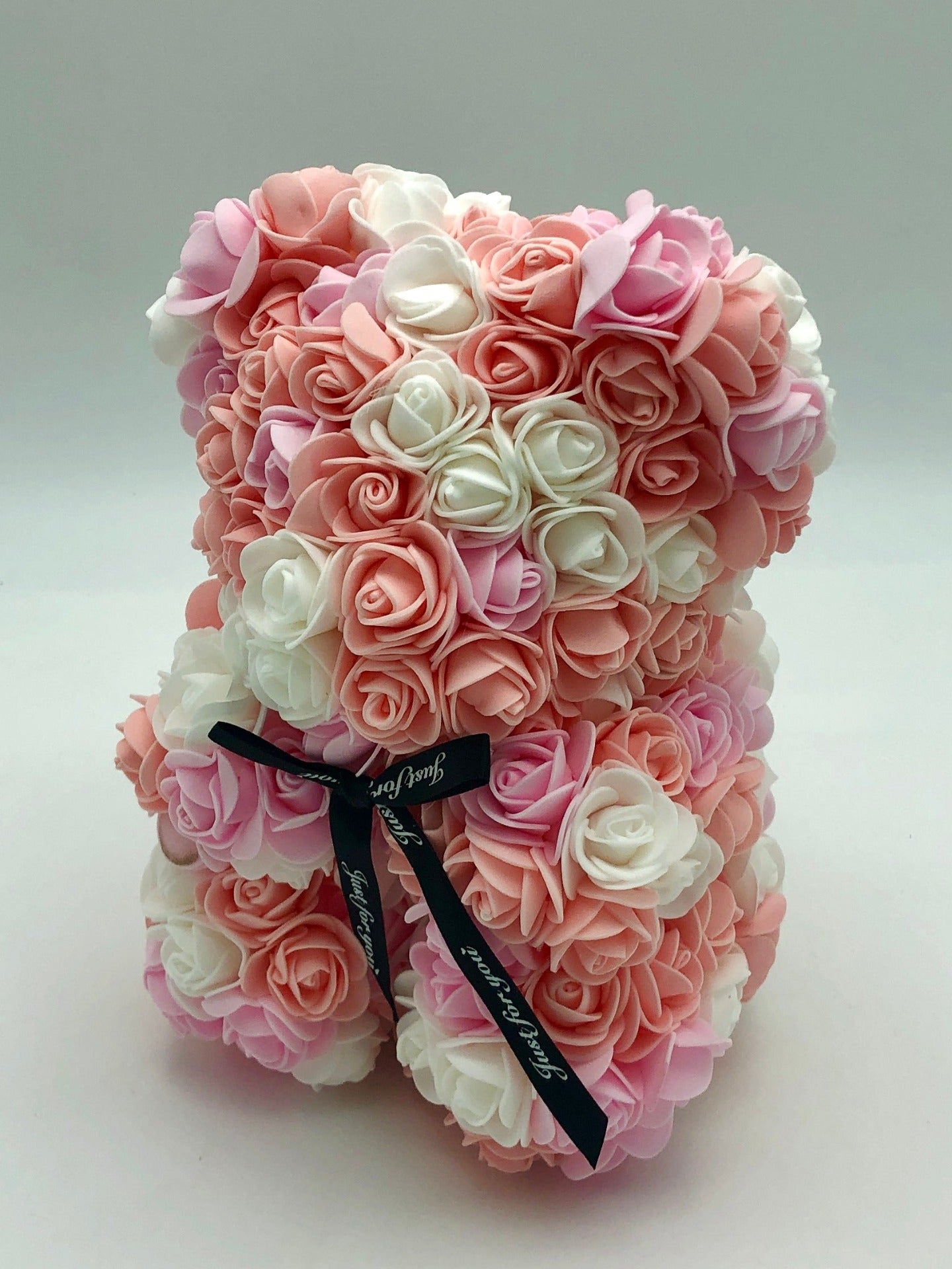 Flower Delivery Melbourne -Same Day Delivery Online Melbourne Florist  -Rose Bear (25cm)-Pink mix - Flowers Express CO