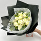 Flower Delivery Melbourne -Same Day Delivery Online Melbourne Florist  -White Rose Bouquet- Flowers Express CO