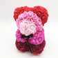 Flower Delivery Melbourne -Same Day Delivery Online Melbourne Florist  -Rose Bear (25cm)-Rainbow Mix - Flowers Express CO