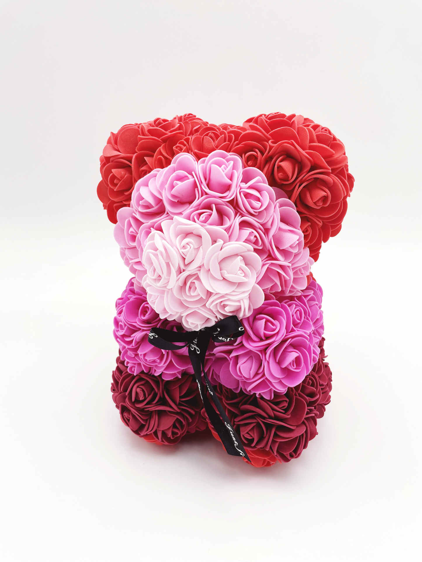 Flower Delivery Melbourne -Same Day Delivery Online Melbourne Florist  -Rose Bear (25cm)-Rainbow Mix - Flowers Express CO