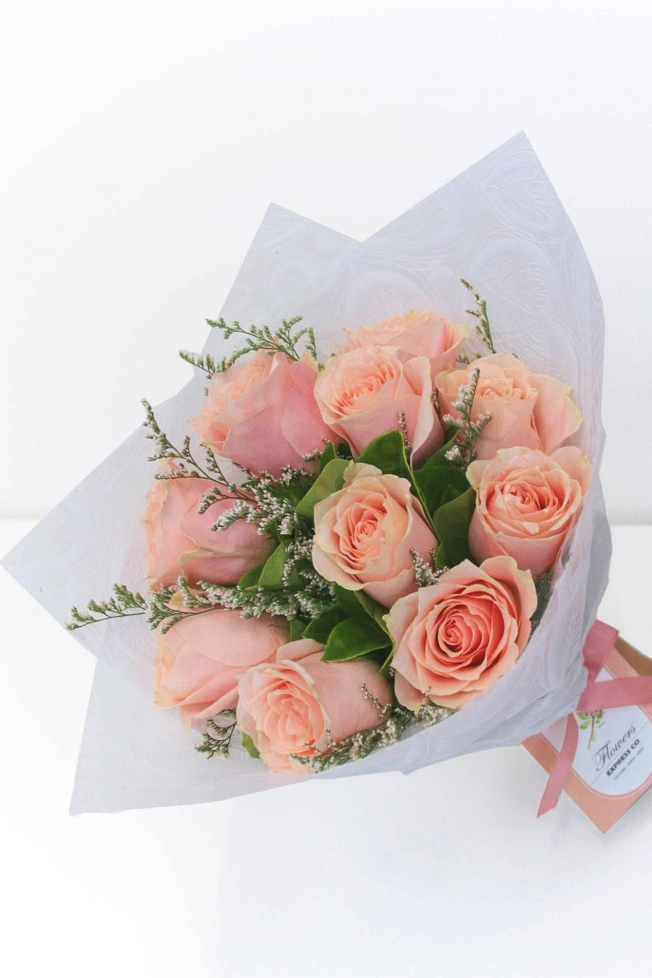 Pink Roses Netflorist Pink Rose Bouquet Delivery in Melbourne | Flowers Express Co