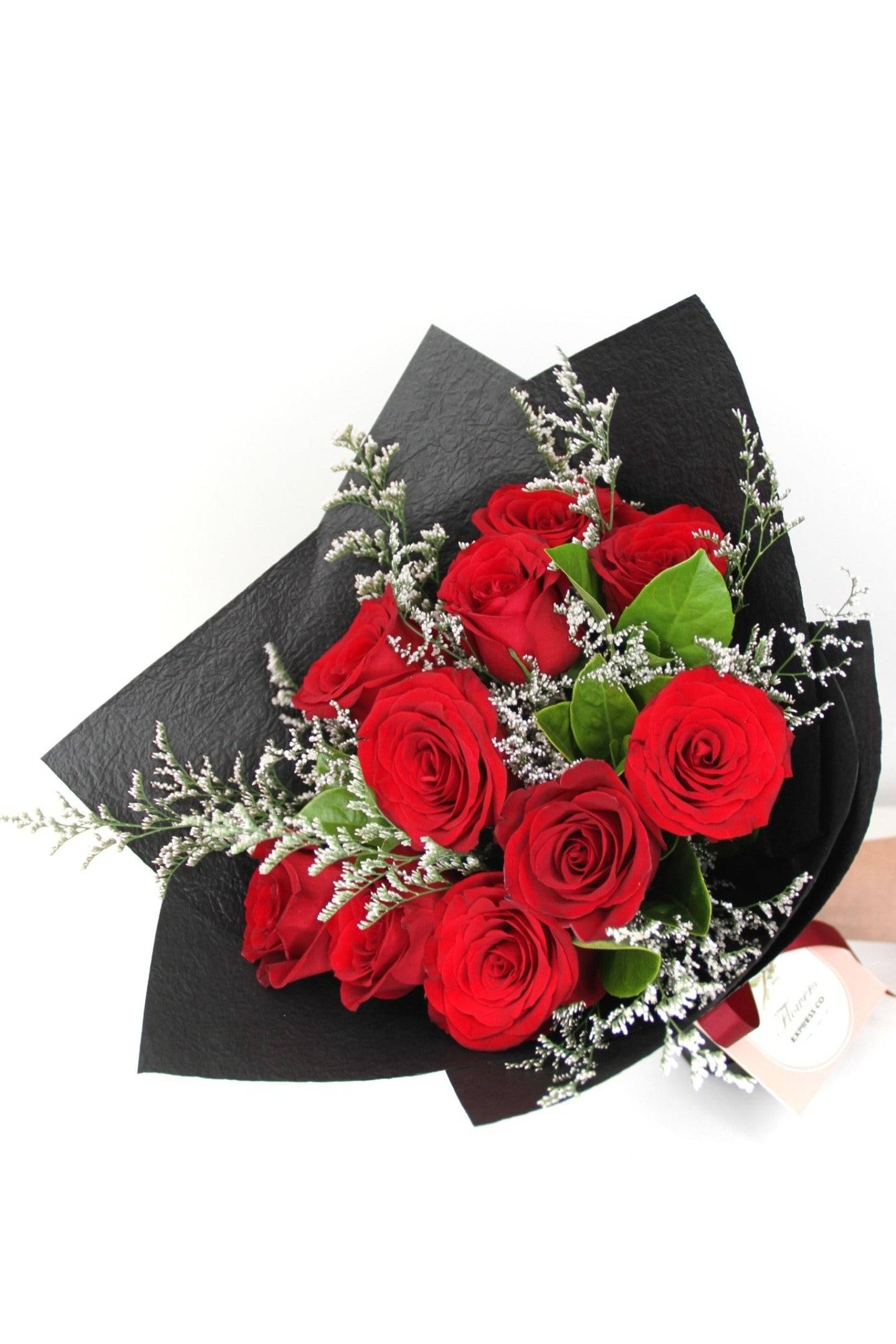 Flower Delivery Melbourne -Same Day Delivery Online Melbourne Florist  -Red Rose Bouquet- Flowers Express CO