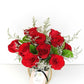 Red Rose Jar 10 Stems