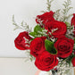 Red Rose Jar 10 Stems 