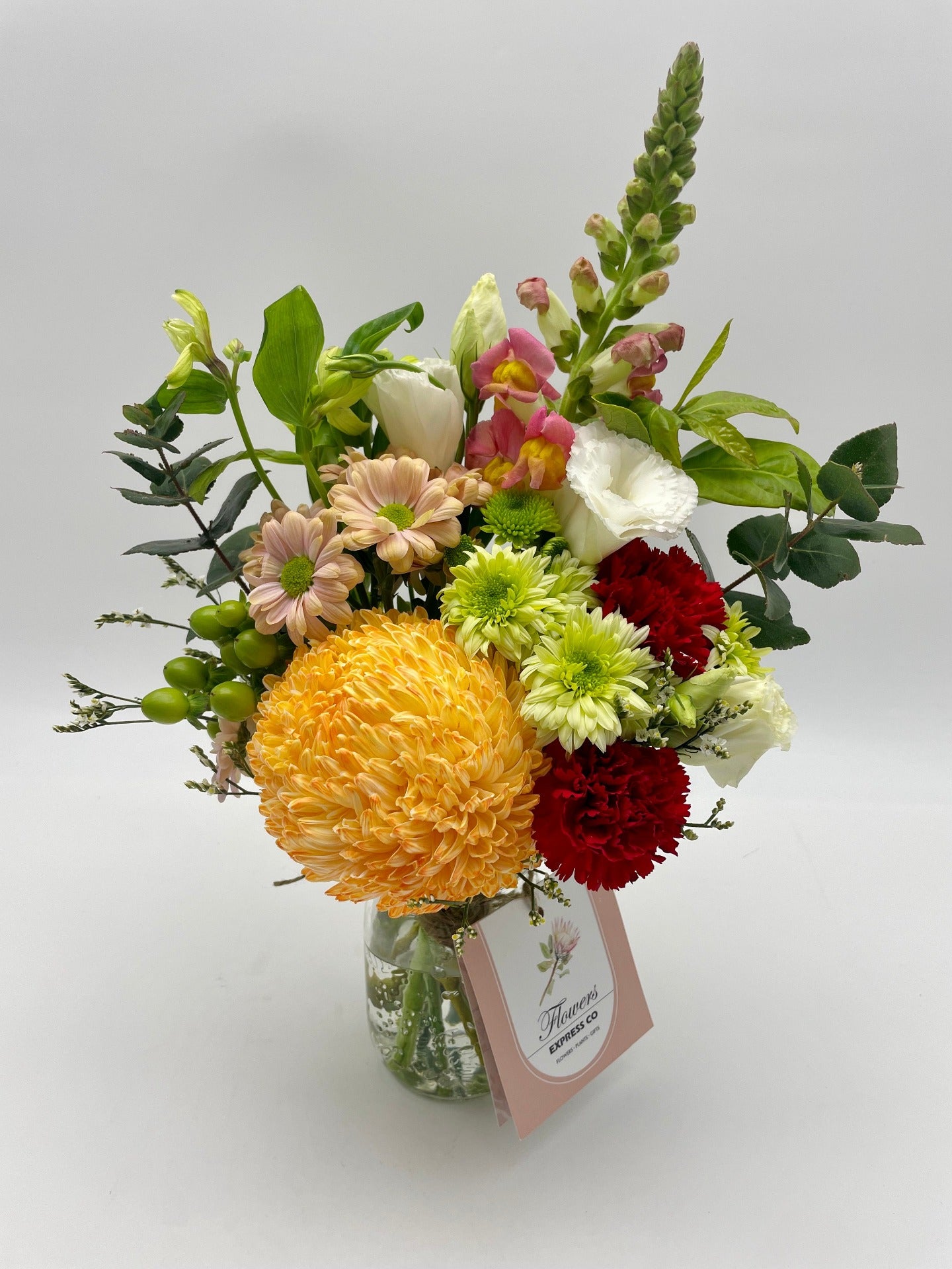 Vibrant Orange & Red Jar, SameDay Delivery Melbourne 54.50